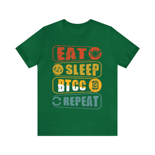 Eat, Sleep, BTCC, Repeat Slogan Tee