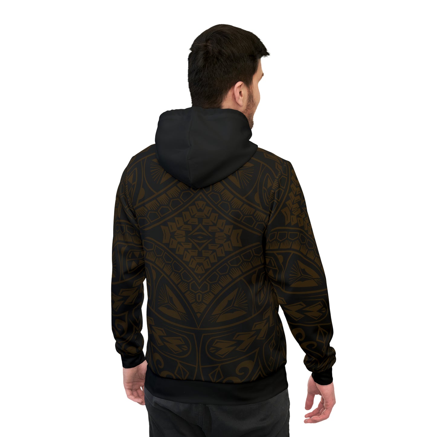 Fire Ball All Over Design Athletic Hoodie